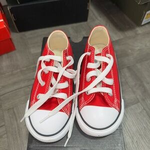 Red Kids Converse